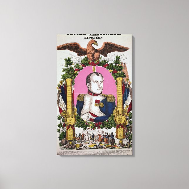 Impressão Em Tela Retrato de Napoleão I na Batalha de (Frente)