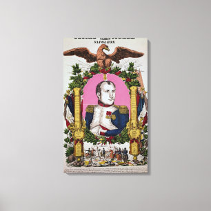 Impressão Em Tela Retrato de Napoleon mim na batalha de