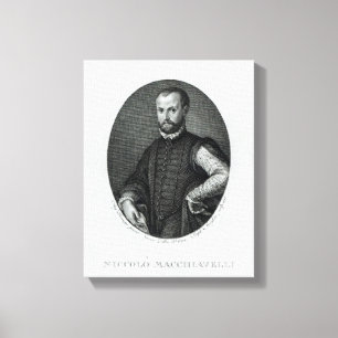 Impressão Em Tela Retrato de Niccolo Machiavelli