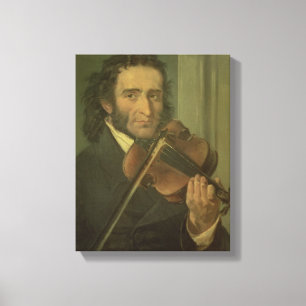 Impressão Em Tela Retrato de Niccolo Paganini