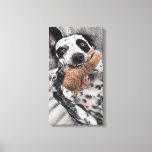 Impressão Em Tela Retrato de Pet Fotográfico de Cães<br><div class="desc">Crie um retrato carinhoso de arte canvas do seu cão ou gato de estimação,  como um guardião para sempre. Pegue seu cachorro em uma de suas poses mais carinhosas. Tire sua foto na orientação do retrato. Você deve substituir esta foto de espaço reservado pela sua.</div>