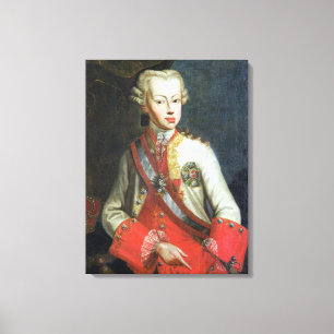 Impressão Em Tela Retrato de Pietro Leopoldo di Lorena, c.1750 (óle