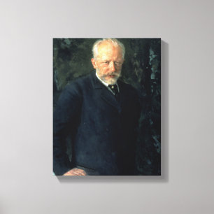 Impressão Em Tela Retrato de Piotr Ilyich Tchaikovsky