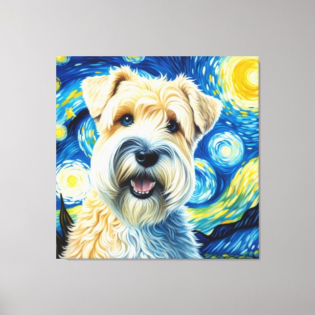 Impressão Em Tela Retrato de porco Terrier, com revestimento duro, (Frente)