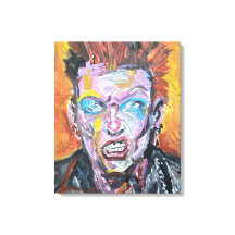 Retrato de Punk Rock Neo-Expressionista