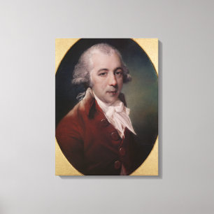 Impressão Em Tela Retrato de Richard Brinsley Sheridan 1788