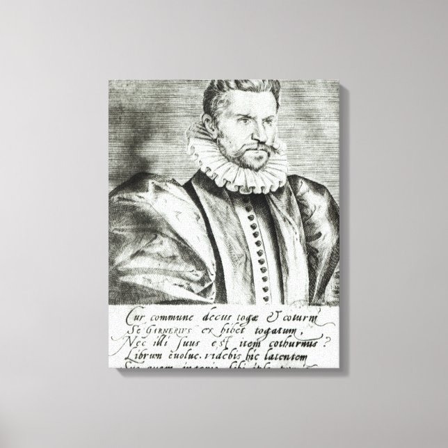 Impressão Em Tela Retrato de Robert Garnier (Frente)