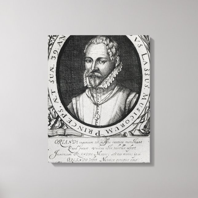 Impressão Em Tela Retrato de Roland de Lassus (Frente)