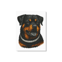 Retrato de Rottweiler em Mosaico de Pedras Precios