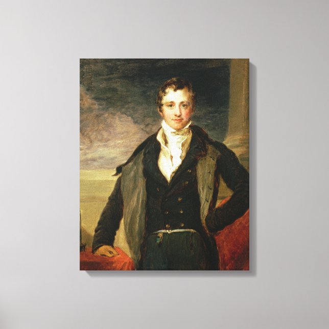 Impressão Em Tela Retrato de Sir Humphry Davy (Frente)