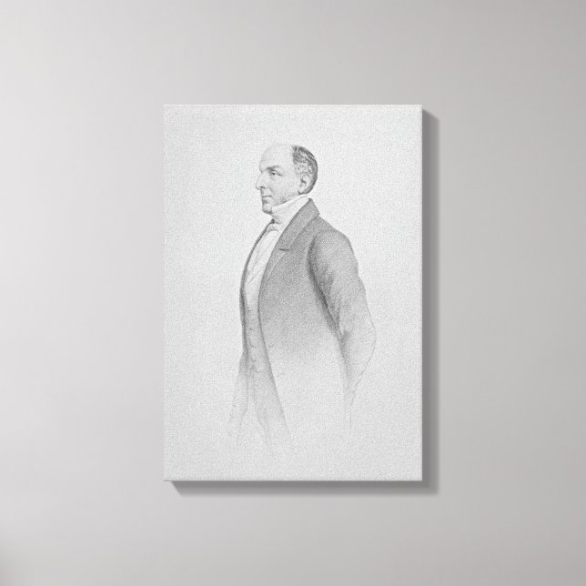 Impressão Em Tela Retrato de Sir James R. G. Graham (Frente)