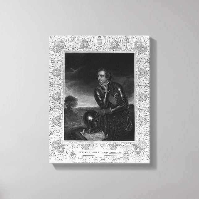 Impressão Em Tela Retrato de Sir Jeffrey Amherst (Frente)