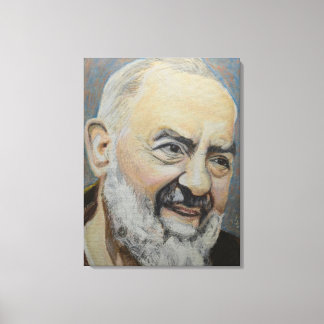 Impressão Em Tela Retrato de St. Padre Pio