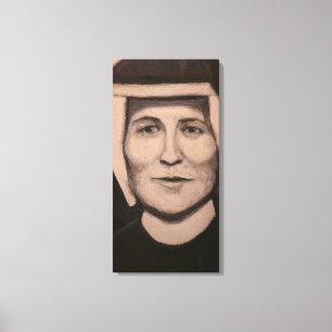 Impressão Em Tela Retrato de Sta. Faustina Kowalska