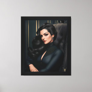 Impressão Em Tela Retrato de Tressa Straninski por Xzendor7