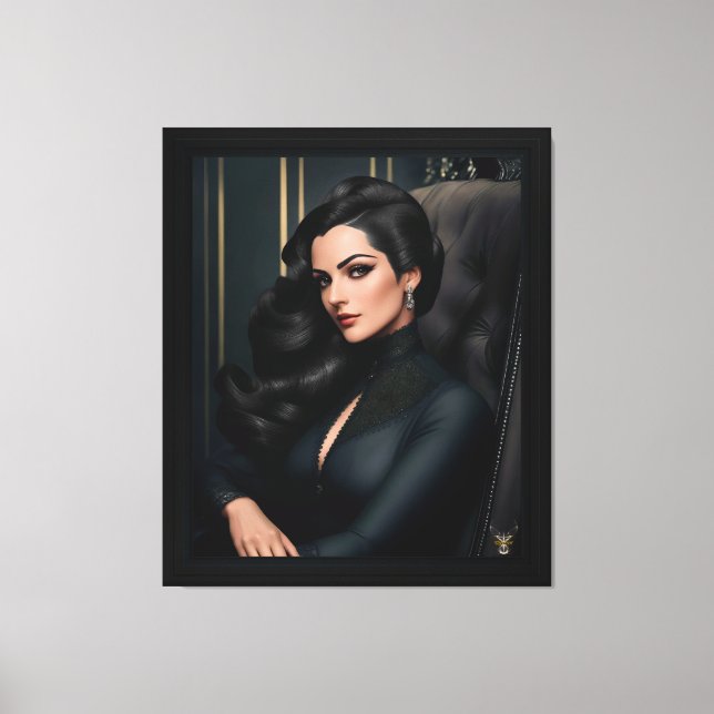 Impressão Em Tela Retrato de Tressa Straninski por Xzendor7 (Frente)