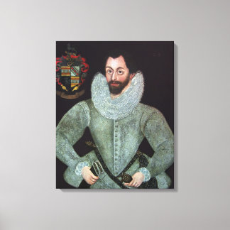 Impressão Em Tela Retrato de um Cavalheiro da Família Weaver c1600