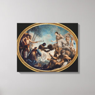 Impressão Em Tela Retrato de um cavalheiro novo (óleo em canvas)