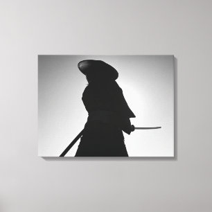 Impressão Em Tela Retrato de um guerreiro do samurai que guardara