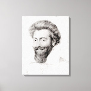 Impressão Em Tela Retrato de um homem farpado