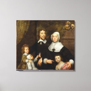 Impressão Em Tela Retrato de uma família, provavelmente de que do