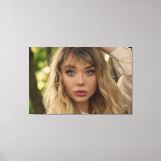 Impressão Em Tela Retrato de uma Jovem Senhora