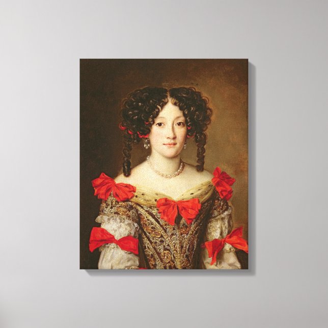 Impressão Em Tela Retrato de uma Mulher 3 (Frente)