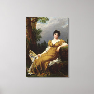 Impressão Em Tela Retrato de uma mulher assentada
