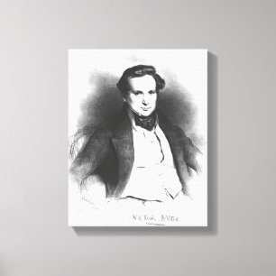 Impressão Em Tela Retrato de Victor Hugo