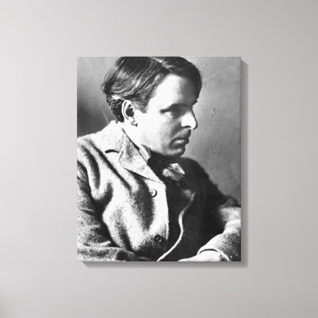 Impressão Em Tela Retrato de W.B. Yeats (Frente)