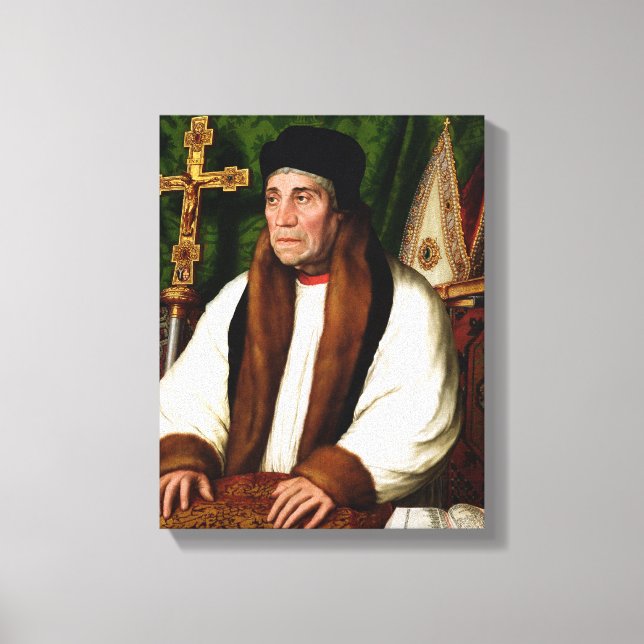 Impressão Em Tela Retrato de William Warham (Frente)