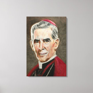 Impressão Em Tela Retrato do Beato Fulton J. Sheen