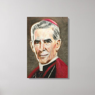 Impressão Em Tela Retrato do Beato Fulton J. Sheen