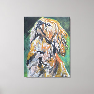 Impressão Em Tela Retrato do Cocker Spaniel Dourado