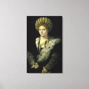 Impressão Em Tela Retrato do d'Este de Isabella