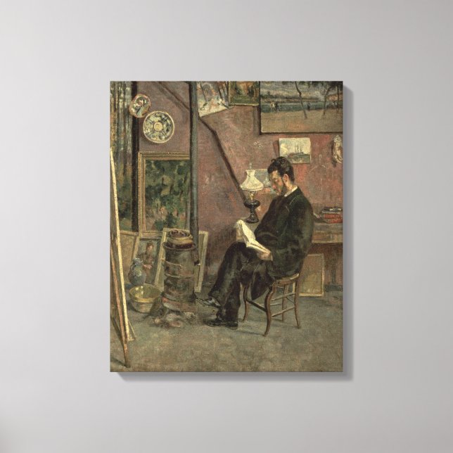 Impressão Em Tela Retrato do Doutor Martinez, 1878 (óleo na canvas) (Frente)