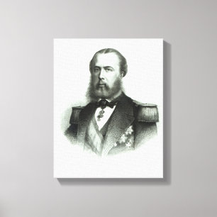 Impressão Em Tela Retrato do imperador Maximilian de México, 1864