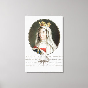 Impressão Em Tela Retrato do Marguerite de Provence (1219-95), 1787