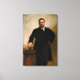 Impressão Em Tela Retrato do Presidente Theodore Roosevelt J.S. Sarg