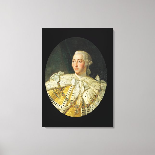 Impressão Em Tela Retrato do Rei George III após 1760 (Frente)