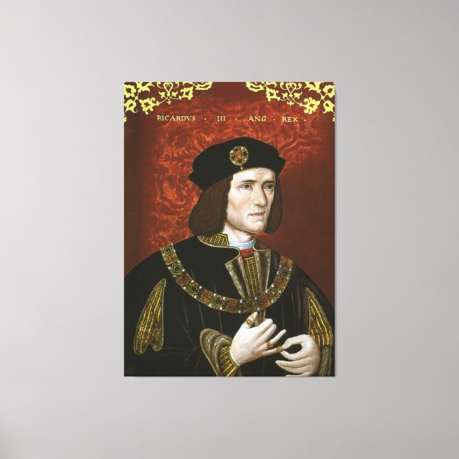 Impressão Em Tela Retrato do Rei Inglês Richard III (Frente)