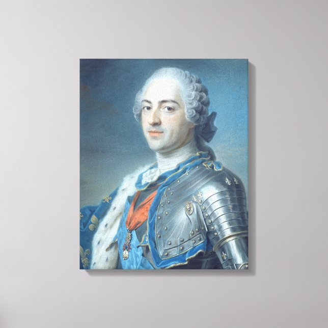 Impressão Em Tela Retrato do Rei Luís XV 1748 (Frente)