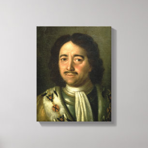 Impressão Em Tela Retrato do Tsar Peter mim o grande 1772