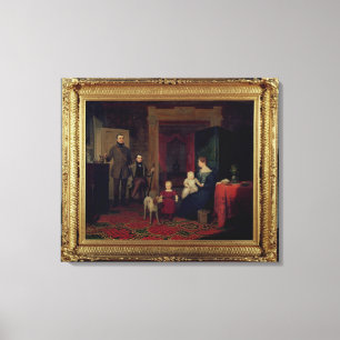 Impressão Em Tela Retrato do Van Cortland Família, c.1830