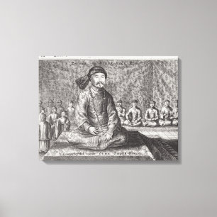 Impressão Em Tela Retrato do vice-rei idoso, de uma conta da