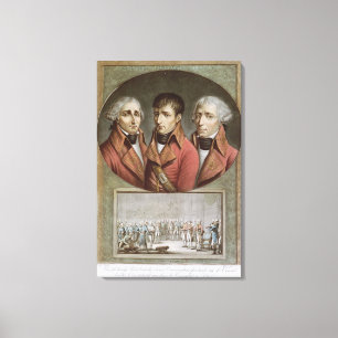 Impressão Em Tela Retrato dos Três Consulados da República