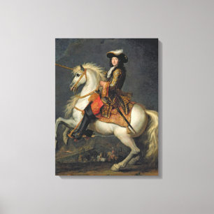 Impressão Em Tela Retrato equestre de Louis XIV