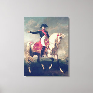 Impressão Em Tela Retrato equestre de Napoleon mim 1810