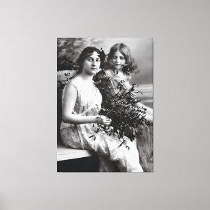 Impressão Em Tela Retrato eterno de Mãe e Filha