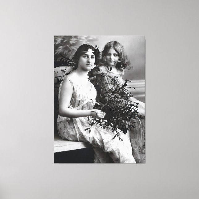 Impressão Em Tela Retrato eterno de Mãe e Filha (Frente)